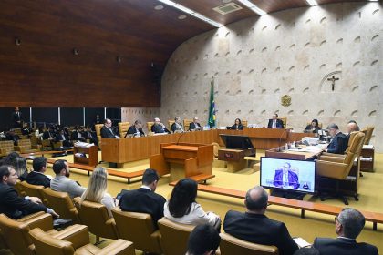 Plenário do STF: maioria dos ministros valida trecho de lei de combate ao crime organizado (Foto: Carlos Moura/SCO/STF)