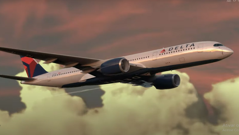 Delta Air Lines vai contratar menos pilotos em 2024 (Imagem: YouTube/Reprodução)