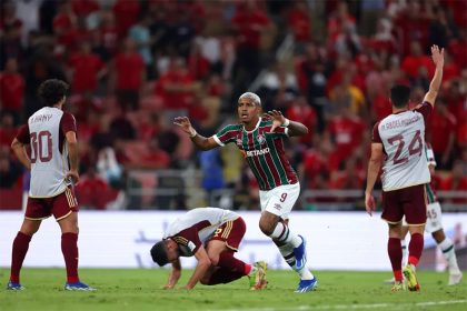 John Kennedy marcou o gol decisivo na vitória do Fluminense (Foto: Fifa Club World Cup/Divulgação)