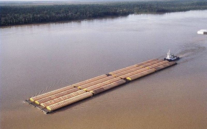 O transporte de cargas ainda sofre as consequência da seca histórica do Amazonas (Foto: Divulgação/Sindarma)