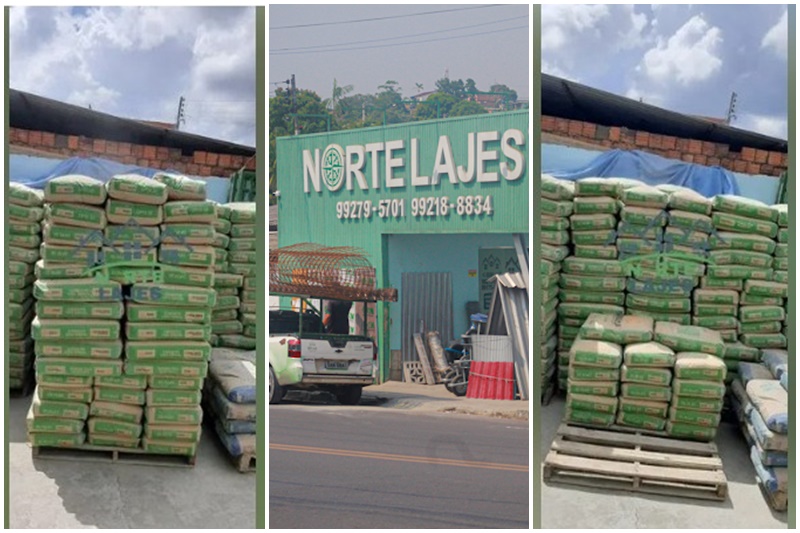 Produtos no pátio da Norte Lajes (Fotos: Reprodução/OLX)