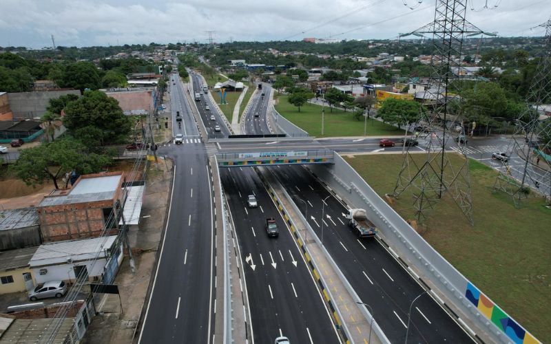 Novo complexo viário na avenida das Torres  é inaugurado (Foto: Márcio Melo / Seminf)