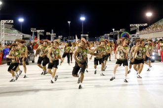 Escolas de samba fazem últimos ajustes para desfile no sábado (Foto: SEC-AM/Divulgação)