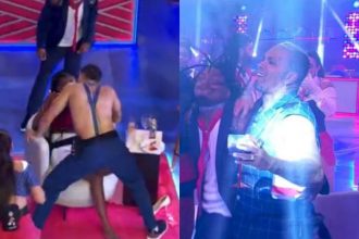 A festa teve a banda Jota Quest como atração musical (Imagem: Reprodução/Globoplay)