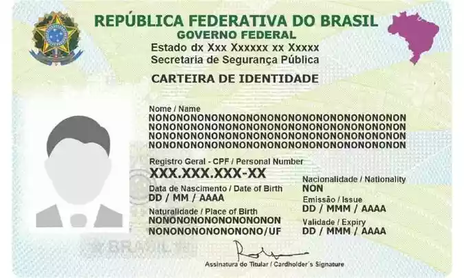 Modelo da nova CNI (Foto: Ministério de Gestão e Inovação)