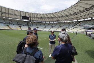 Inspeção da comitiva da Fifa ao Estádio do Maracanã (Foto: Staff Images Woman FwwcBR)