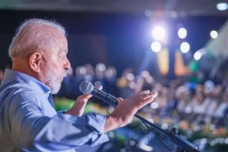 Em evento da Petrobras, Lula voltou a criticar ações militaes de Israel contra civis na Faixa de Gaza (Foto: Ricardo Stuckert)