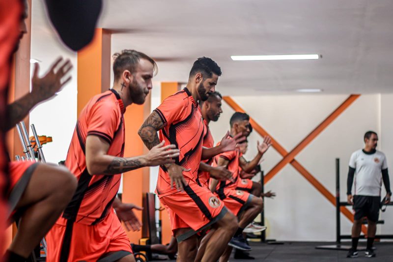 Jogadores do Manauara em preparao para estreia em Copa do Brasil (Foto: Rudson Renan/Manauara)