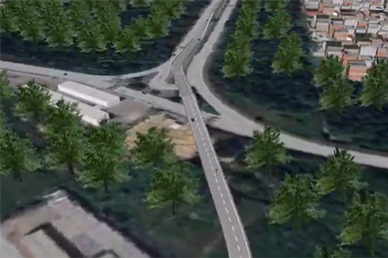 Novo viaduto dará acesso à Avenida das Torres sem passar por cruzamento (Imagem: Prefeitura de Manaus)