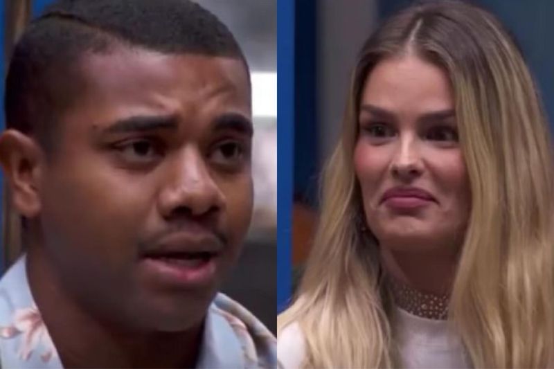 Davi chamou Yasmim ao puxá-la para o Paredão na noite deste domingo (3) (Imagem: Reprodução/Globoplay) 