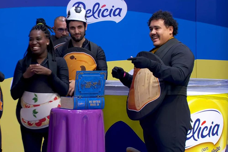 Lucas Henrique venceu prova e se tornou o novo líder do BBB 24 (Imagem: Globoplay/Reprodução)