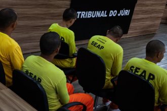 Réus foram ouvidos durante o julgamento (Foto: Divulgação/TJAM)