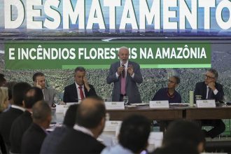 Presidente Lula lançou programa de combate ao desmatamento e incêndios florestais na Amazônia (Foto: Fábio Rodrigues-Pozzebom/ABr)
