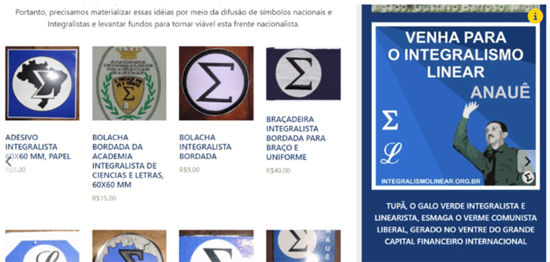 Página da Frente Integralista no X: discurso de independência do Sul (Imagem: Reprodução)