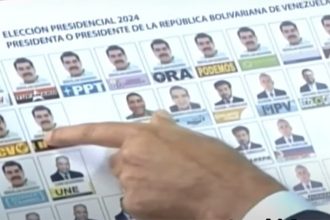 Foto de Maduro aparece 13 vezes em cédula eleitoral (Imagem: YouTube/Reprodução)