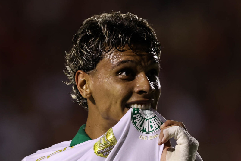 Ronald Rios marcou o único gol da vitória do Palmeiras (Foto: Cesar Greco/Palmeiras/by Canon)