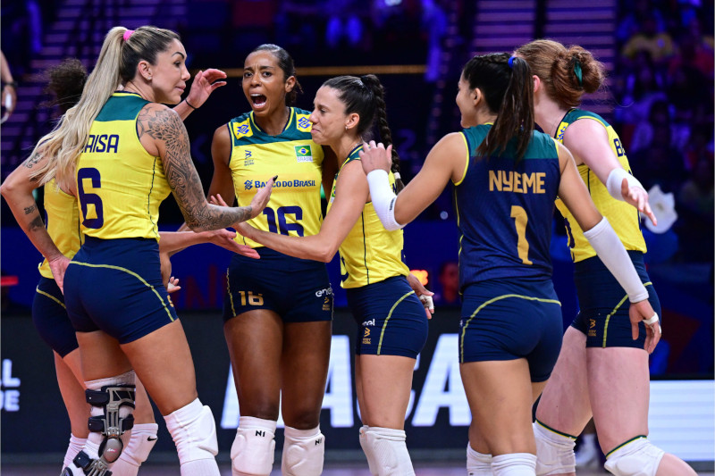 Seleção feminina de vôlei está invicta na Liga das Nações (Foto: FIVB/Divulgação)