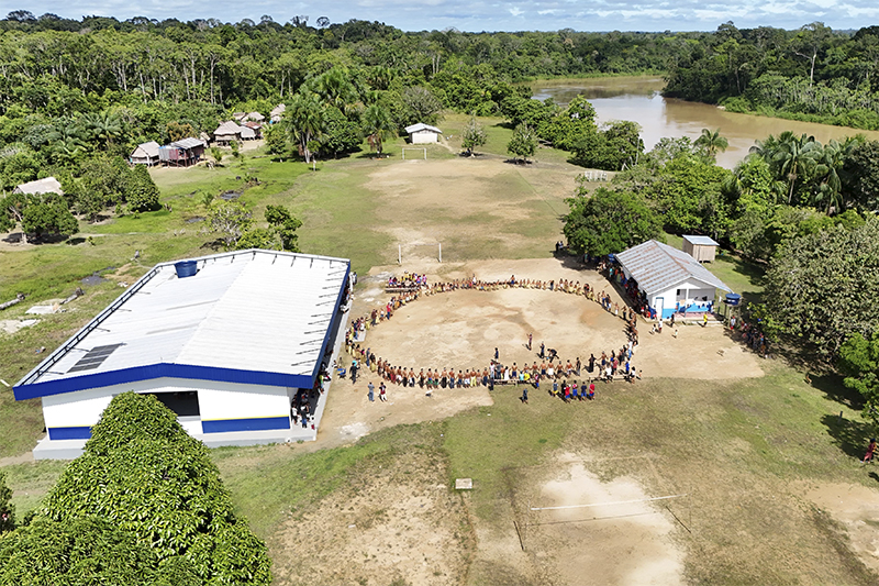 Escola tem capacidade para 100 alunos (Foto: PMATN/Divulgação)