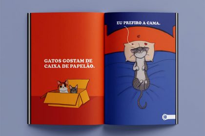 Livro 'Meu gato pensa que é um cachorro' terá distribuição gratuita nas escolas (Foto: Divulgação)
