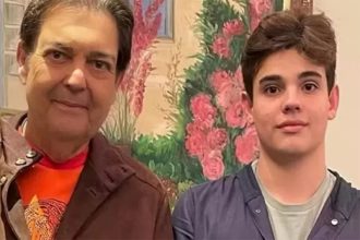 Faustão com o filho Rodrigo: recuperação após transplante de rim (Foto: Instagram/Reprodução)