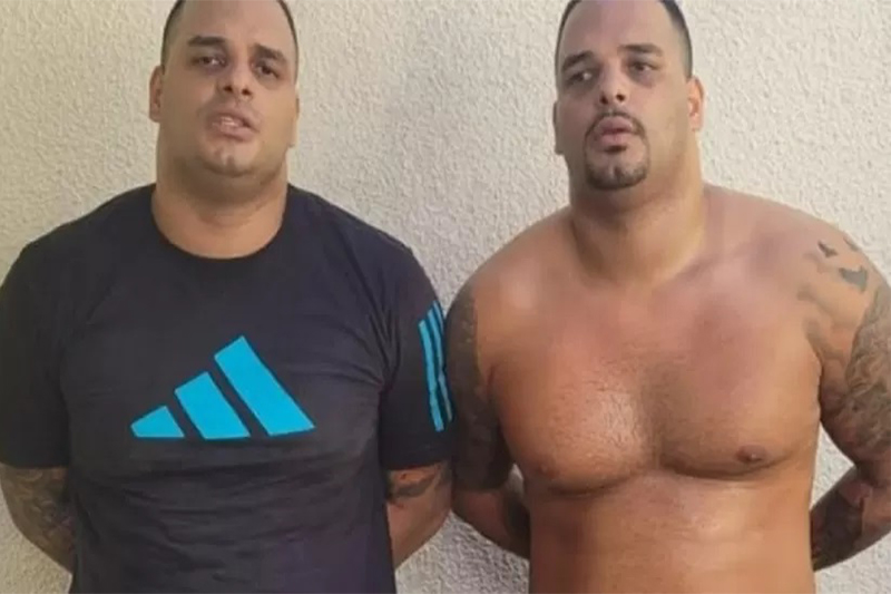 Os gêmeos Vilson e Vilmar Rodrigues de Oliveira foram presos por sequestro (Foto: PC-RJ/Divulgação)