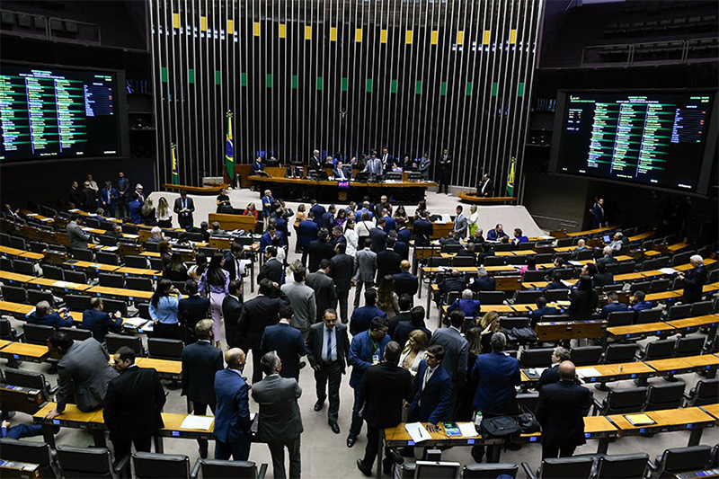 Plenário do Congresso: parlamentares derrubam veto e mantêm restrição a saidinha de presos (Foto: Jefferson Rudy/Agência Senado)