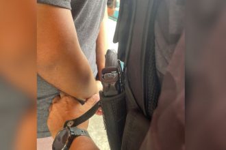 Um dos homens presos na manhã desta sexta-feira (10) (Foto: Divulgação/PC-AM)
