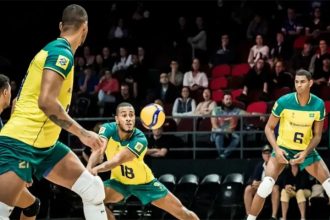 Brasil entrou em grupo das melhores seleções de vôlei nos jogos de Paris (Foto: FIVB/Divulgação)