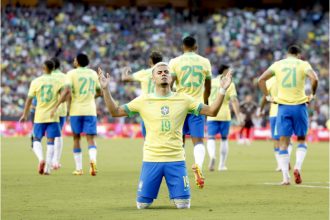 Andreas Pereira abriu o placar na vitória do Brasil (Foto: Rafael Ribeiro/CBF)