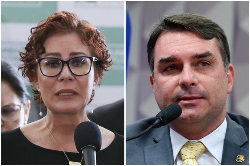 Carla Zambelli e Flávio Bolsonaro terão que indenizar Lula (Fotos: Lula Marques e Edilson Rodrigues/Ags. Câmara e Senado)