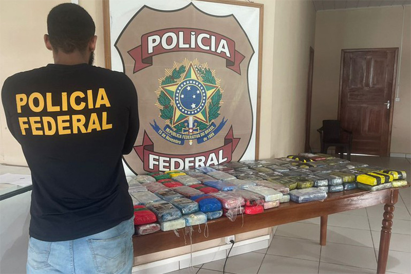 PF fará investigação para descobrir a origem e o destino da droga (Foto: PF/Divulgação)
