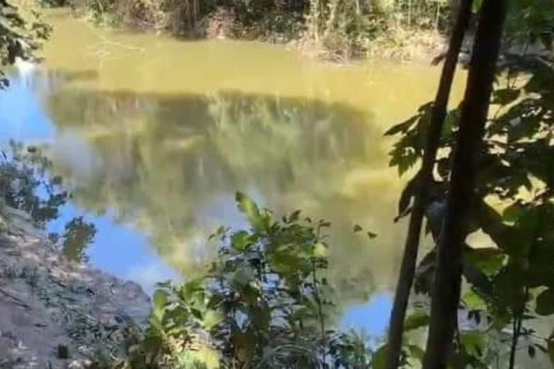 Local onde Jhonatas Henrique Ferreira se afogou (Foto: Divulgação/redes sociais)
