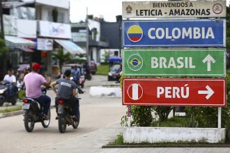 Cidade de Tabatinga, no Amazonas: rota de integração (Foto: Marcelo Camargo/ABr)