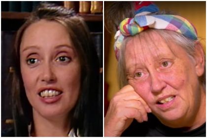 Shelley Duvall na juventude e aos 75 anos: estrela de grandes filmes do cinema (Fotos: YouTube/Reprodução)