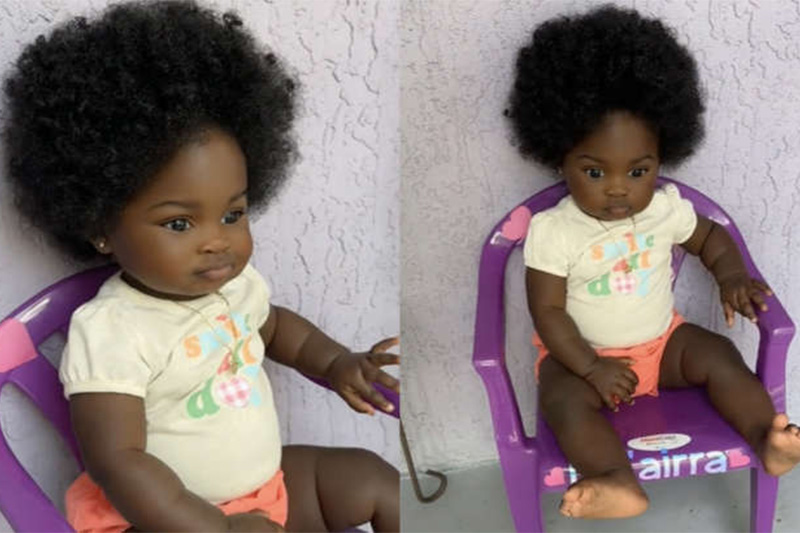 Bebê não teve o nome e nem a localização divulgados (Imagem: TikTok/Reprodução)