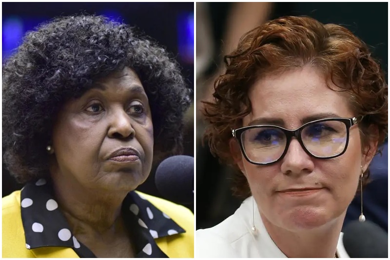 Benedita da Silva acionará Justiça contra Carla Zambelli (Fotos: Zeca Tibeiro/Ag. Câmara e Lula Marques/ABr)