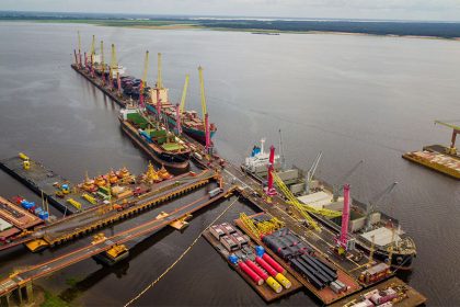 Porto Chibatão em Manaus; empresa vai construir terminal provisório em Itacoatiara (Foto: Chibatão/Divulgação)