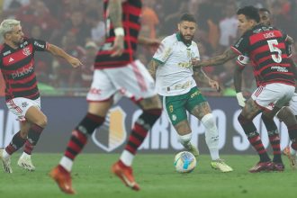 Flamengo dominou o Palmeiras e abriu vantagem na Copa do Brasil (Foto: Cesar Greco/Palmeiras/by Canon)