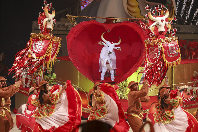 Garantido volta a conquistar o Festival de Parintins ao superar o Caprichoso (Foto: Euzivaldo Queiroz/Seduc-AM)