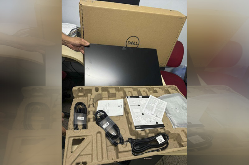 Computador da marca Dell foi roubado pelos piratas (Foto: PC-AM/Divulgao)