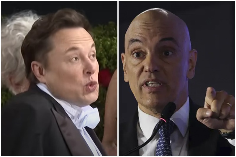 Elon Musk desafia autoridade de Alexandre de Moraes e não cumprirá ordem judicial (Imagem: YouTube e Foto: Fabio Rodrigues-POzzebom/ABr)