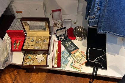 Joias apreendidas pela PF em casa de suspeito de desmatamento ilegal (Foto: PF/Divulgação)