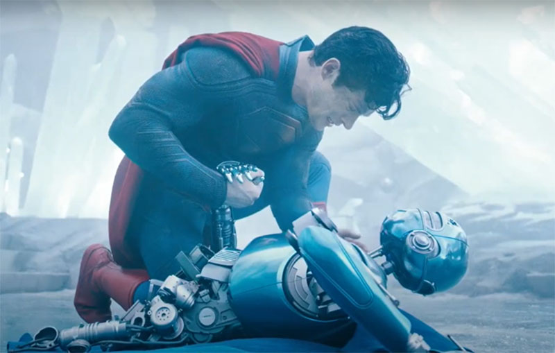 David Corenswet em cena do novo Superman: filme resgata herói original da DC (Imagem: Trailer/YouTube)