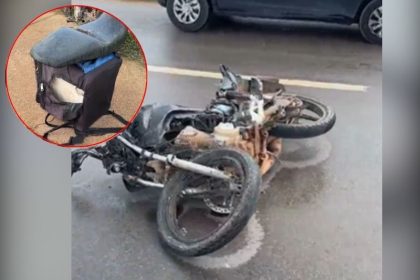 A motocicleta do homem (Imagem: Divulgação/redes sociais)