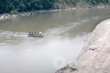 Muro será em trecho de rio usado por imigrantes bolivianos em Aguas Blancas (Imagem: Telenoche/YouTube/Reprodução)