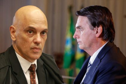 Ministro Alexandre de Moraes e Jair Bolsonaro