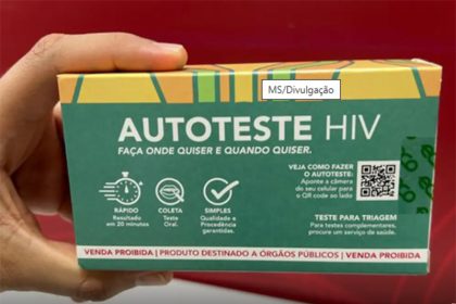 Nova embalagem de autoteste é menor e mais discreta (Foto: MS Divulgação)