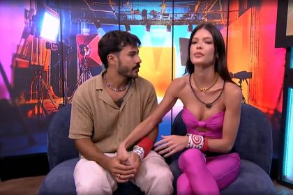Mateus e Vitória Strada encaram o Paredão no BBB 25 nesta terça-feira (Imagem: Gshow/YouTube)