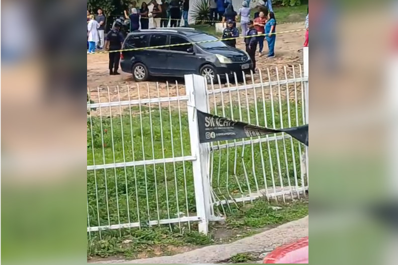 Corpo do médico estava dentro do carro, que foi encontrado trancado (Imagem: WhatsApp/Reprodução)