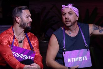 Diego Hypólito e Edilberto no momento Sincerão: rusgas entre os brothers (Imagem: Gshow/YouTube)